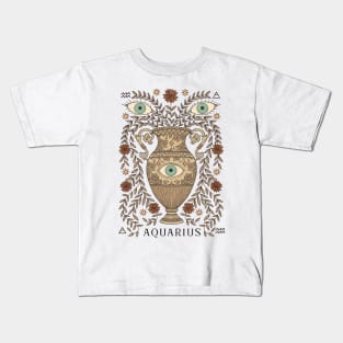 Aquarius, The Water Bearer Kids T-Shirt